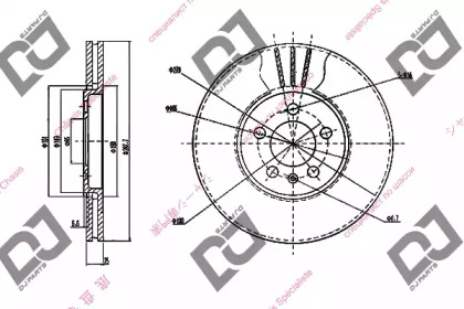 Тормозной диск DJ PARTS BD1847